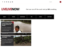Tablet Screenshot of livelivenow.com